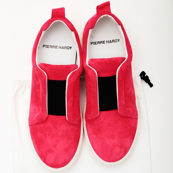 NIB Pierre Hardy PINK SUEDE sneakers - Picture 2 of 5